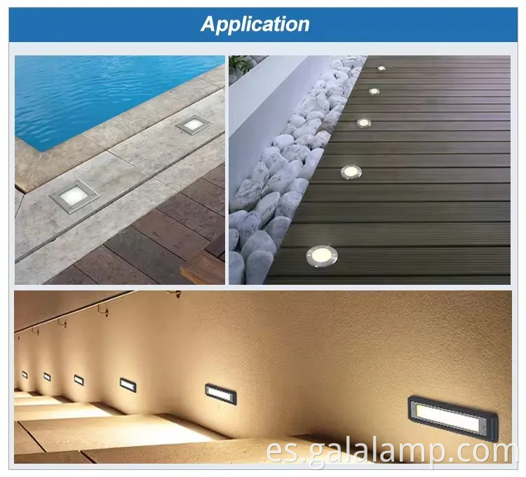 Colorida iluminación LED subterránea RGB con control remoto